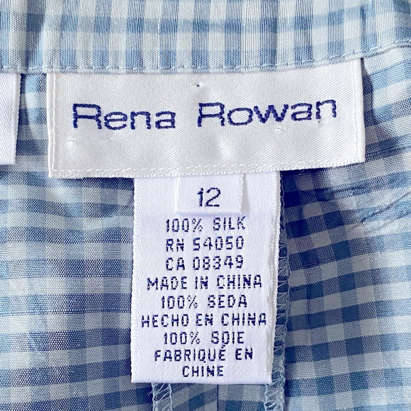 Silk Vintage Rena Rowan Trousers Dress Pants High Waist - Picture 5 of 6